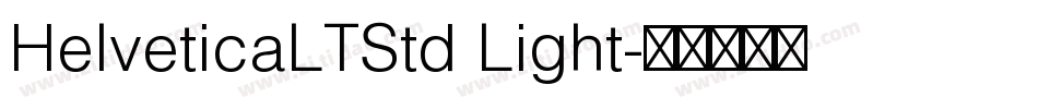 HelveticaLTStd Light字体转换